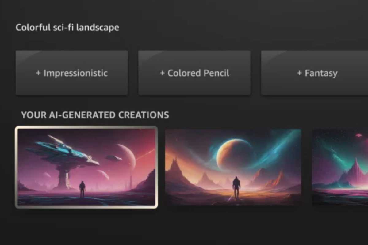 Amazon Fire TV AI Art modifiers