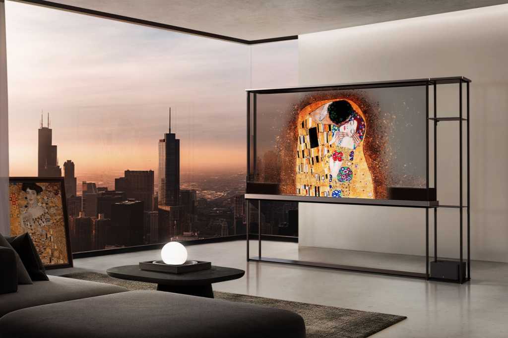 LG transparent Signature OLED T CES 2024