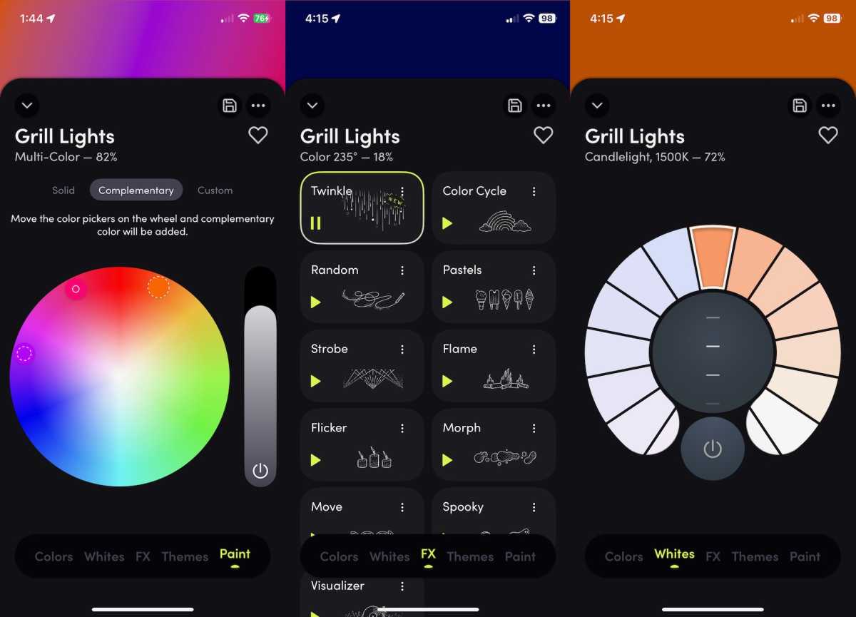 LIFX app screenshot