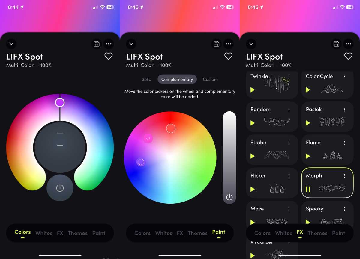 LIFX app screenshot