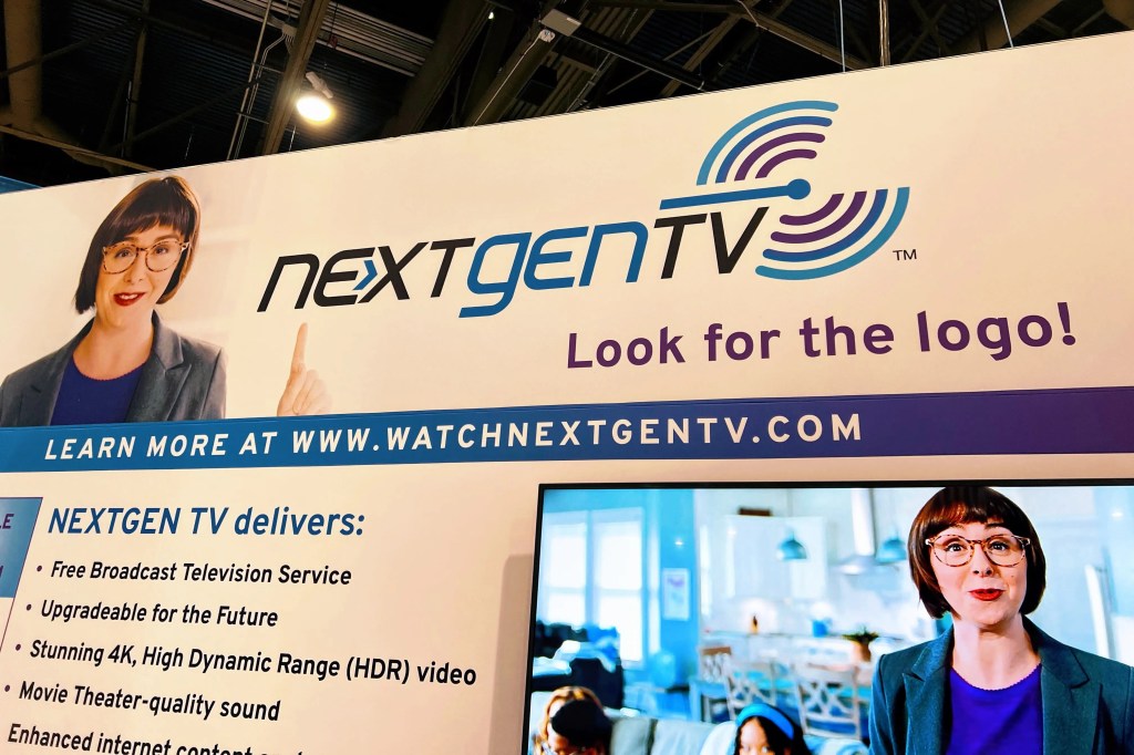 NextGen TV banner at CES 2023