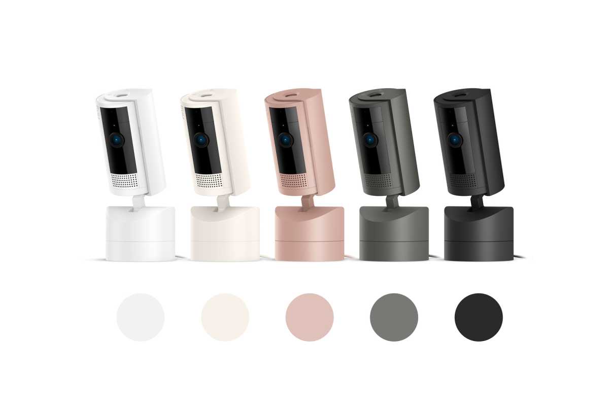 Ring Pan-Tilt Indoor Cam in its various colors