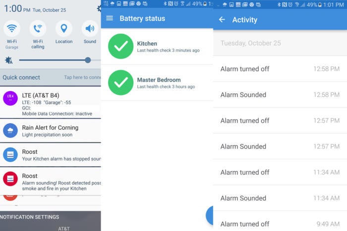 Roost Smart Battery user interface