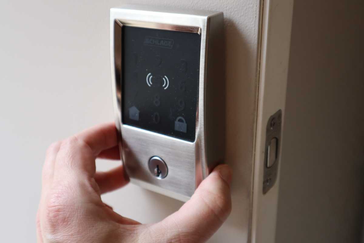 Schlage keypad installation