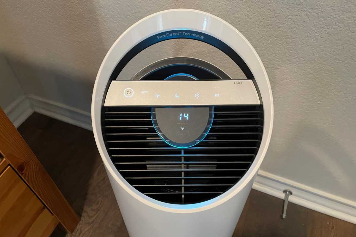 TruSens Z-3500 air purifier top down view