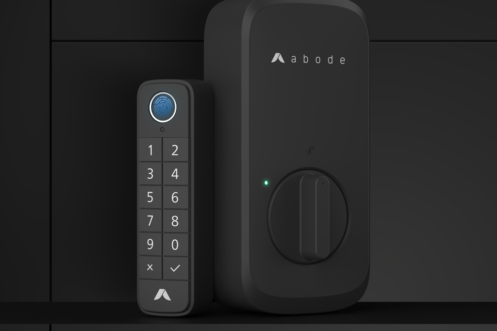 Abode Lock with fingerprint reader keypad